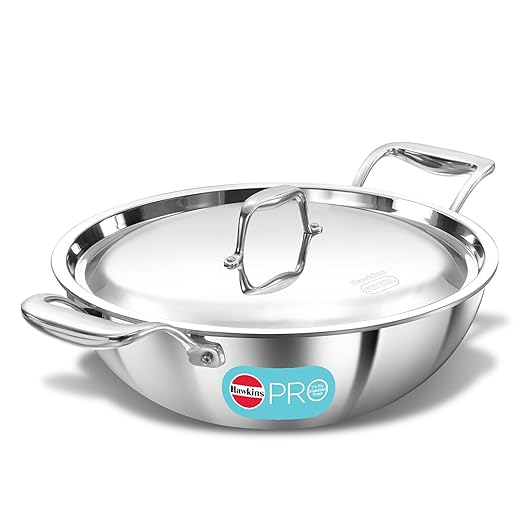 Hawkins Pro 3.5 Litres Deep-Fry Pan, Silver