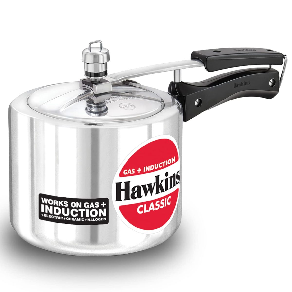 Hawkins Aluminium 3 Litre Classic Pressure Cooker,Induction Inner Lid Cooker(Icl3T)