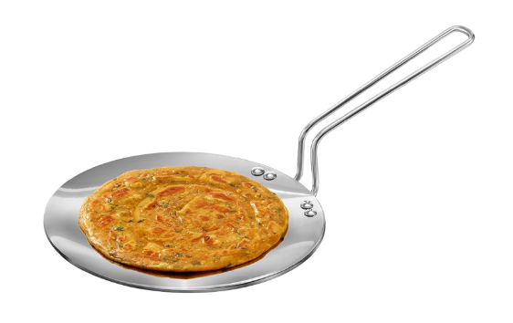 Hawkins Tri-Ply Stainless Steel Tava 22 cm, 3.5mm Induction Compatible.