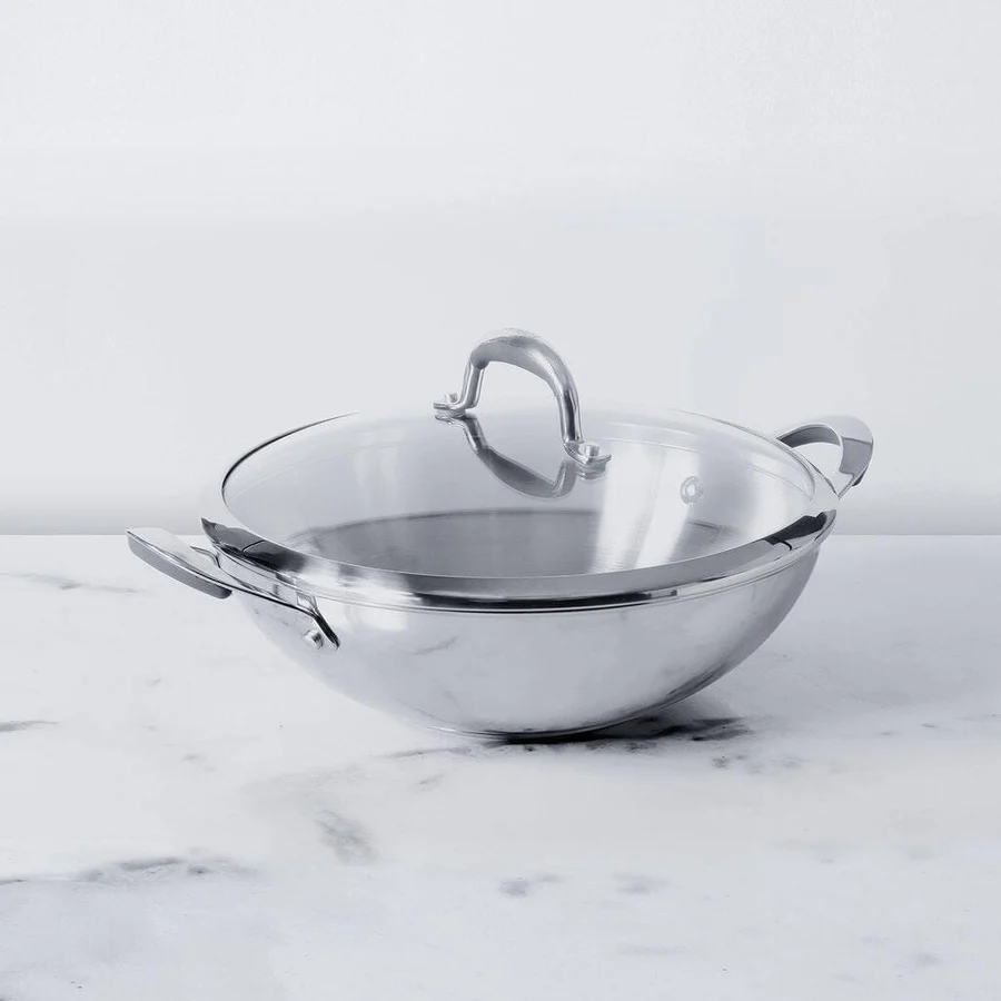Meyer Select Stainless Steel Kadai 30cm (Induction & Gas Compatible)
